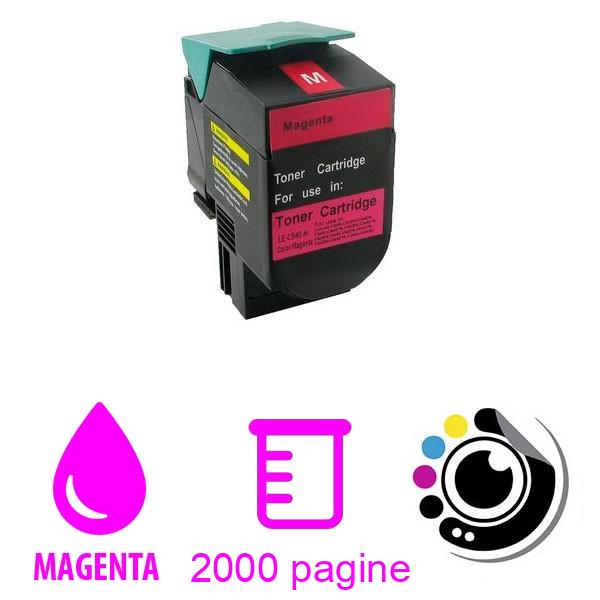 Compatibile Toner Lexmark C540N / C544DN / X544N Magenta C540H1MG