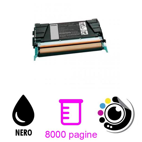 Toner compatibile C734A1KG Lexmark C734 / C736 / X738 Nero