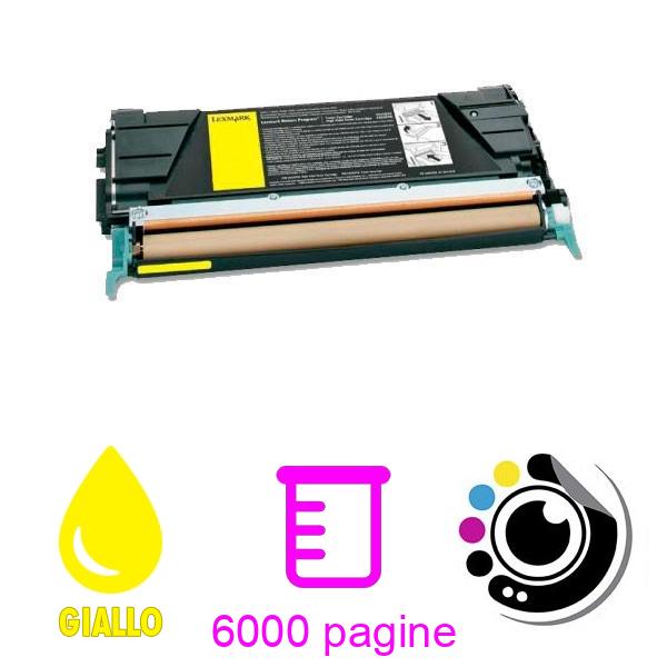 Toner compatibile C734A1YG Lexmark C734 / C736 / X738 Giallo