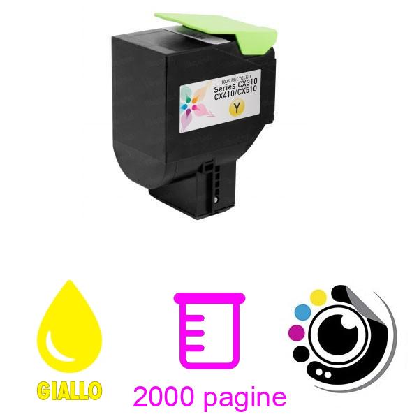 Toner Compatibile Lexmark Giallo 80C2SY0/802SY (CX310/CX410/CX510)