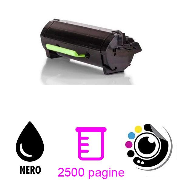 Compatibile Toner Lexmark MS317 / MS417 / MS517 / MS617 / MX317 / MX417 / MX517 / MX617 Nero 51B2000 (2.500