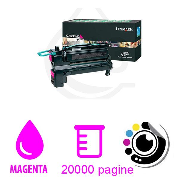 Toner Originale Lexmark C792X1MG Magenta