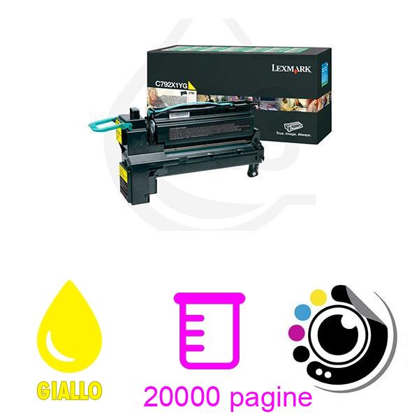 Toner Originale Lexmark C792X1YG Giallo