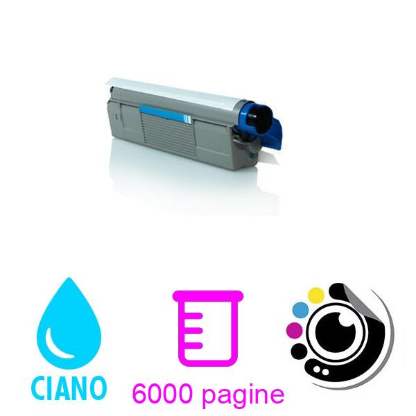 Compatibile Toner OKI C610 Ciano 44315307