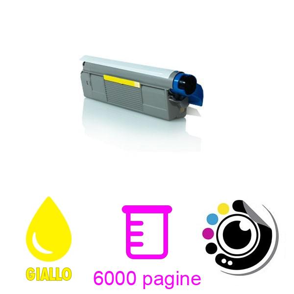 Toner compatibile OKI C610 Giallo 44315305