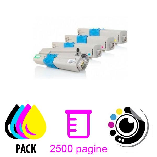 Pacco da 4 Toner Compatibili OKI C301 / C321