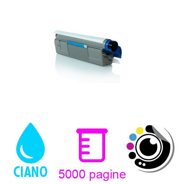 Toner compatibile OKI C5800 / C5900 / C5550MFP Ciano 43324423