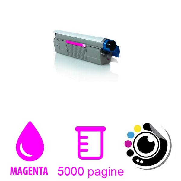 Toner compatibile OKI C5800 / C5900 / C5550MFP Magenta 43324422