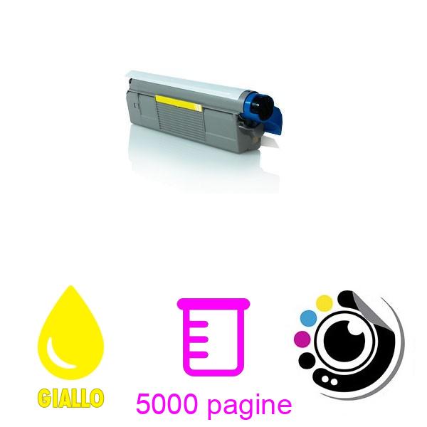 Toner compatibile OKI C5800 / C5900 / C5550MFP Giallo 43324421