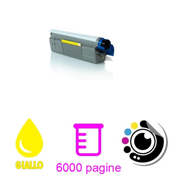 Toner compatibile OKI C8600 / C8800 Giallo 43487709