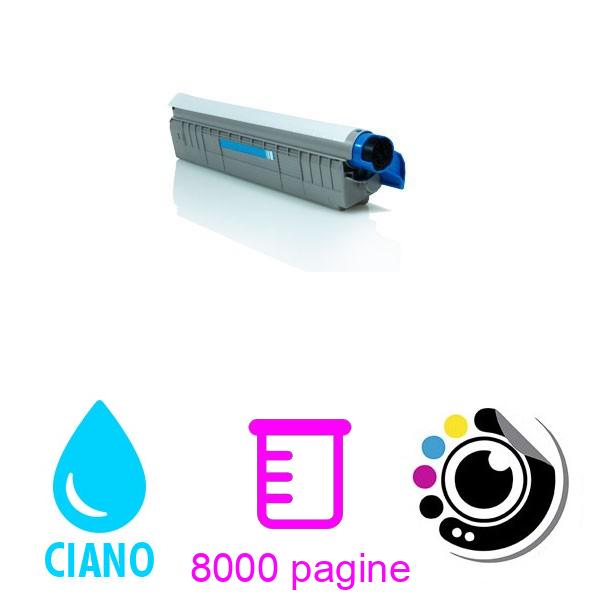 Compatibile Toner OKI C810 / C830 Ciano 44059107
