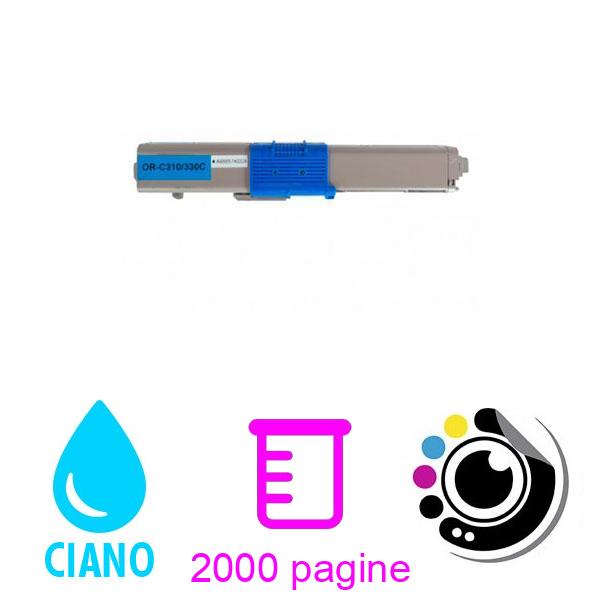 Toner compatibile OKI MC351 / MC352 / MC361 / MC362 / MC561 / MC562 Ciano 44469706