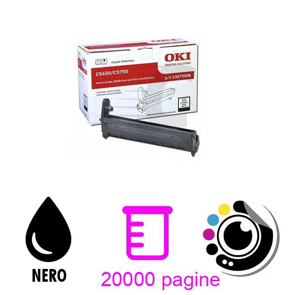 Original Tamburo OKI C5650/C5750 Nero 43870008