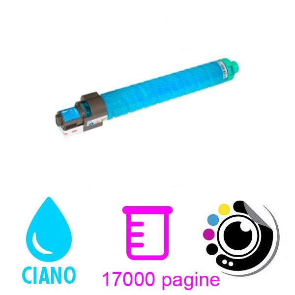 Compatibile Toner Ricoh Aficio MP-C3500 / MP-C4500 Ciano 884933 / 888611