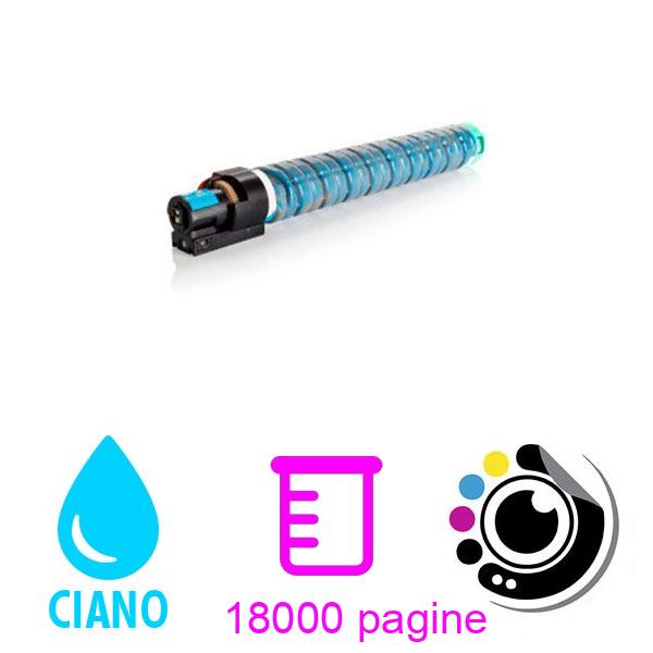 Compatibile Toner Ricoh Aficio MP-C3002 / MP-C3502 Ciano 841654 MPC3002 / MPC3502
