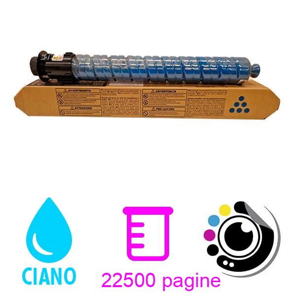 Toner Compatibile Ricoh Aficio MP-C4503 / 5503 / 6003 - 841856 Ciano