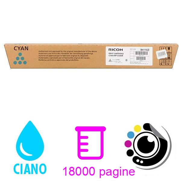 Toner Originale Ricoh Aficio MP-C4000 / MP-C5000 / MP-C4501 / MP-C5501 Ciano 842051 / 841459 / 841163