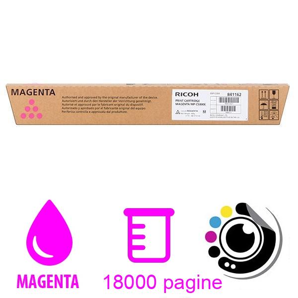 Toner Originale Ricoh Aficio MP-C4000 / MP-C5000 Magenta 842050 / 841458 / 841162