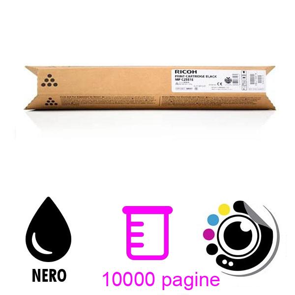 Toner Originale Ricoh Aficio MP-C2051 / MP-C2551 Nero 842061 / 841504 / 841587