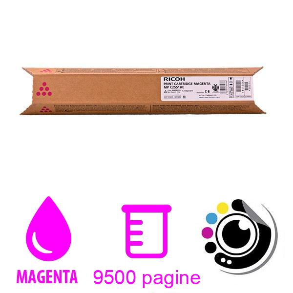 Toner Originale Ricoh Aficio MP-C2051 / MP-C2551 Magenta 842063 / 841506