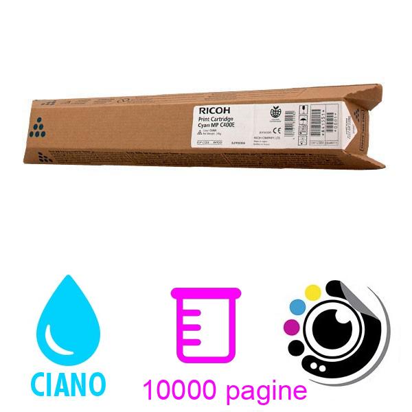Toner Originale Ricoh Aficio MP-C300 / MP-C400 / MP-C401 Ciano 841551 / 841300