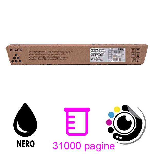 Toner Originale Ricoh Aficio MP-C4502 / MP-C5502 Nero 841683 / 841751 / Type5502E