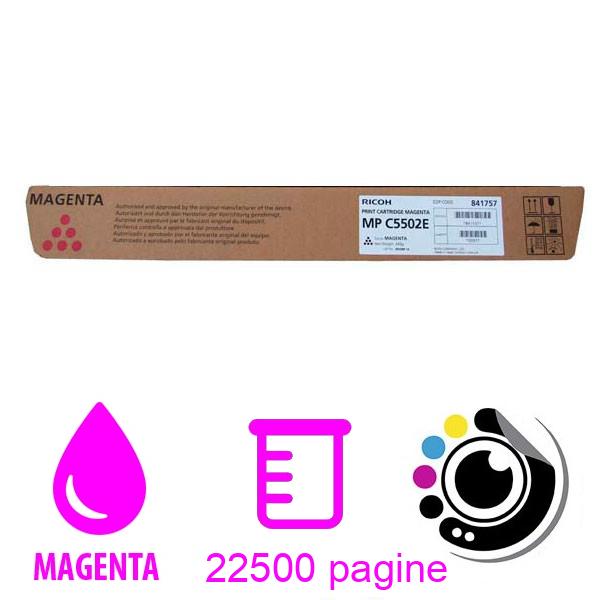 Toner Originale Ricoh Aficio MP-C4502 / MP-C5502 Magenta 841685 / 841753 / Type5502E