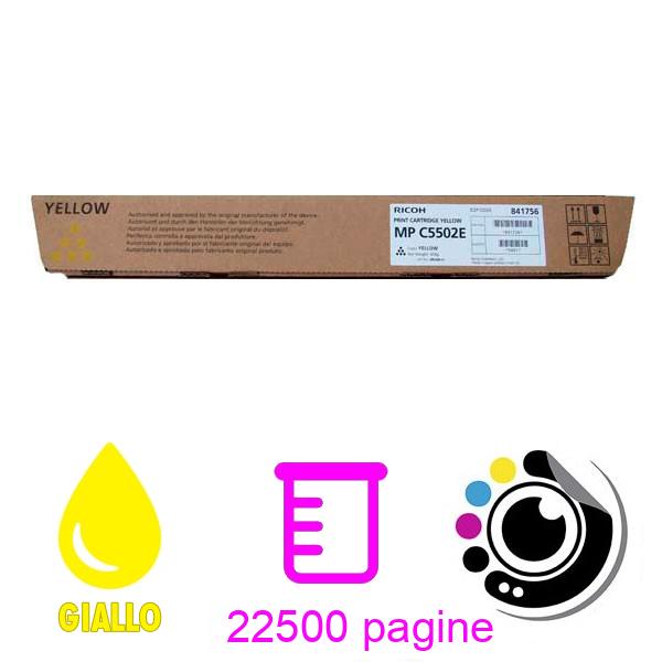 Toner Originale Ricoh Aficio MP-C4502 / MP-C5502 Giallo 841684 / 841752 / Type5502E