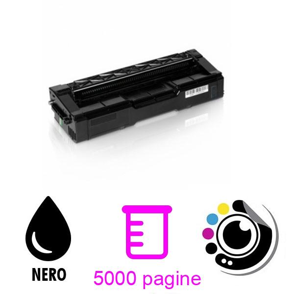 Compatibile Toner Ricoh Aficio SP-C340 / SP-C341 Nero 407899 SPC340 / SPC341