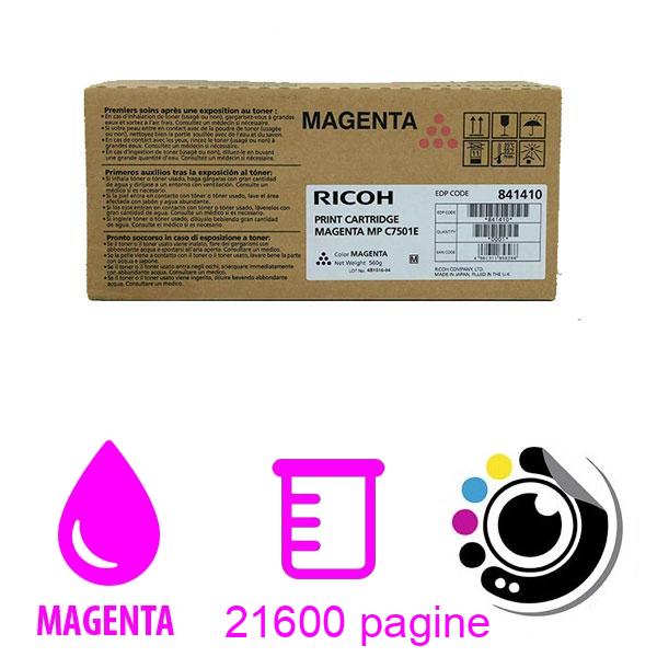 Toner Originale Ricoh MP C6501 / C7501 Magenta 842075