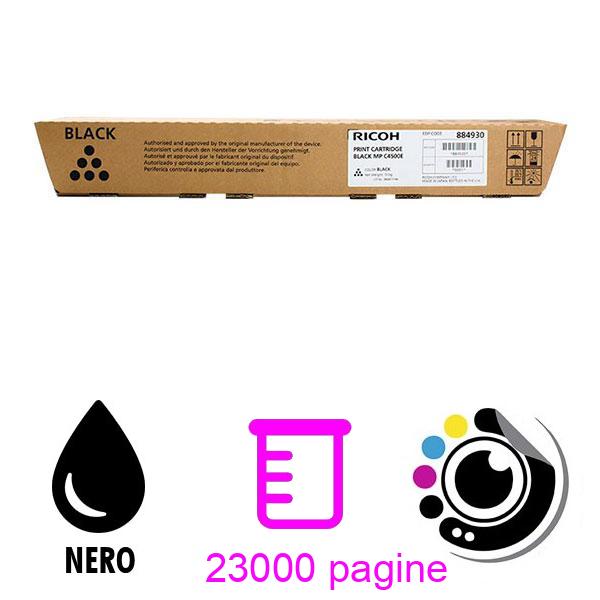 Toner Originale Ricoh Aficio MP-C3500 / MP-C4500 Nero 884930 / 888608