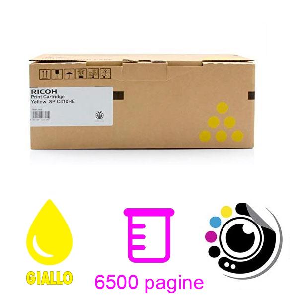 Toner Originale Ricoh aficio sp-c310he Giallo 406482