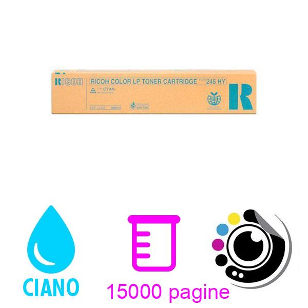 Toner Originale Ricoh Aficio SP-C410 / SP-C411 / SP-C420 / CL4000 Type 245 Ciano 888315