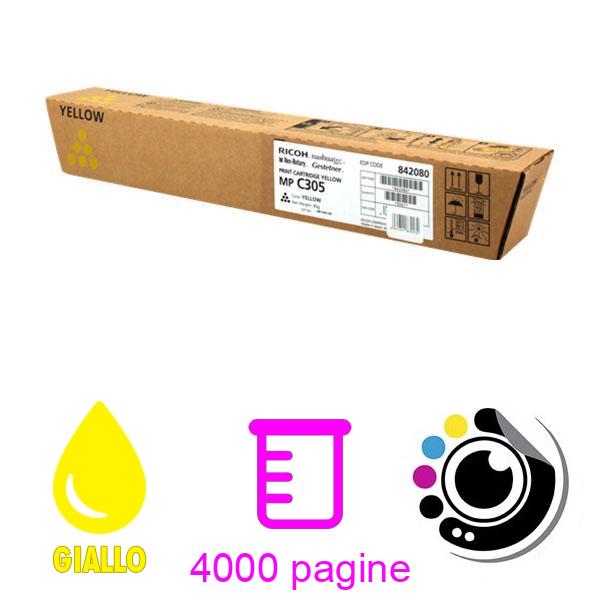 Toner Originale Ricoh MP-C305 Giallo 842080