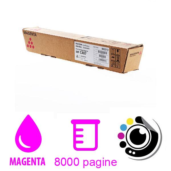 Toner Originale Ricoh MP C407 Magenta 842213