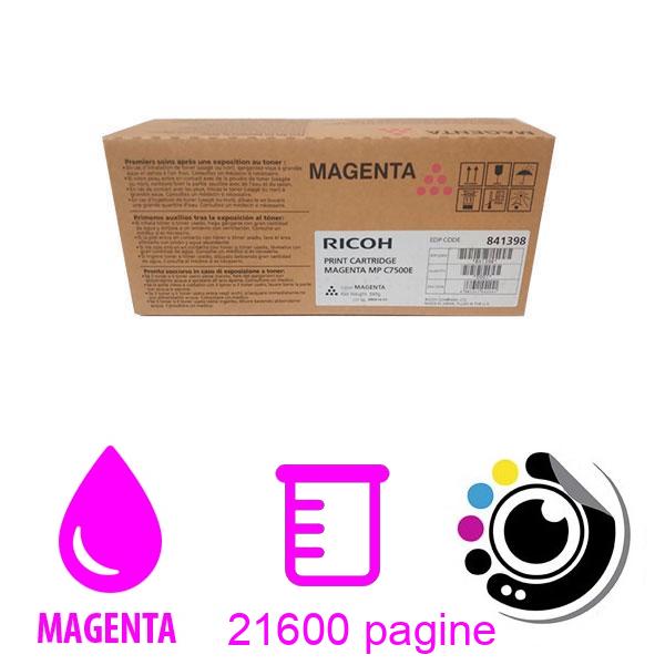 Toner Originale Ricoh MPC6000 / MPC7500 Magenta 841398