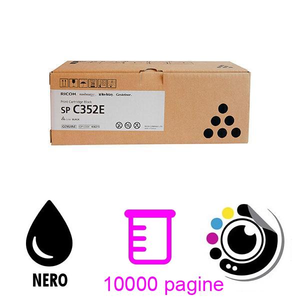 Toner Originale Ricoh SP C352DN / SP C352E Nero 407383