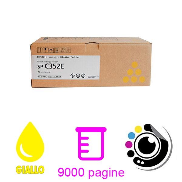Toner Originale Ricoh SP C352DN / SP C352E Giallo 407386