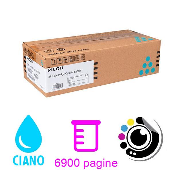 Toner Originale Ricoh M C250H Ciano 408341