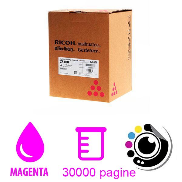 Toner Originale Ricoh Pro C5100 / C5110 Magenta 828404
