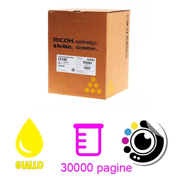 Toner Originale Ricoh Pro C5100 / C5110 Giallo 828403