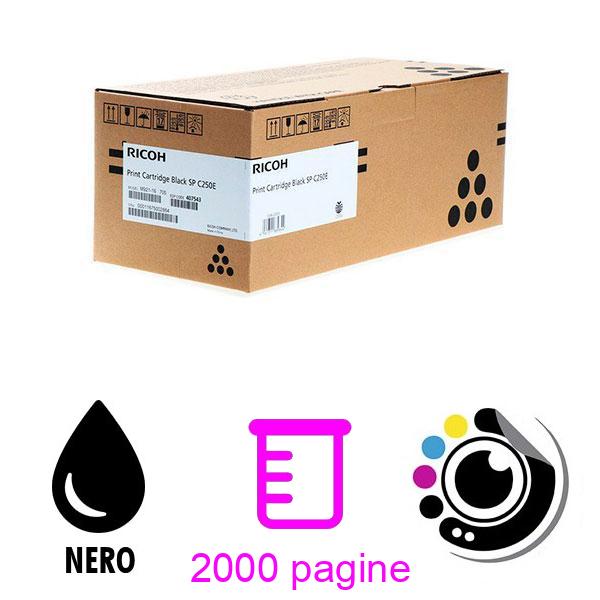 Toner Originale Ricoh SP-C250H / C260 Nero 407543