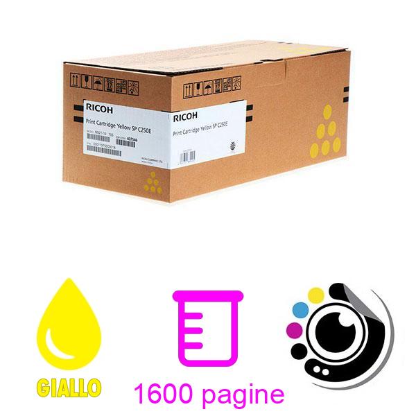 Toner Originale Ricoh SP-C250H / C260 Giallo 407546