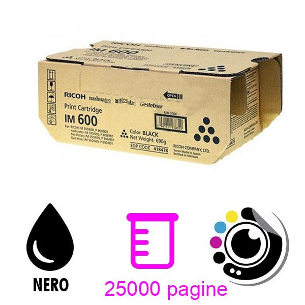 Originale Toner Ricoh IM600 Nero