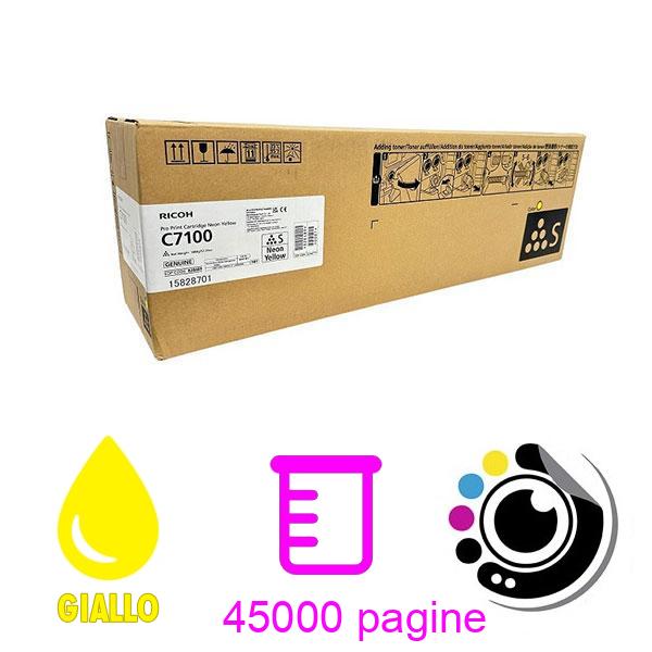 Original Toner Ricoh Pro C7100 Giallo Neon 828489