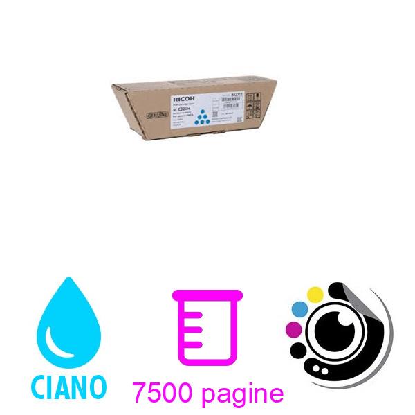 Originale Toner Ricoh M C320H (842711) Ciano