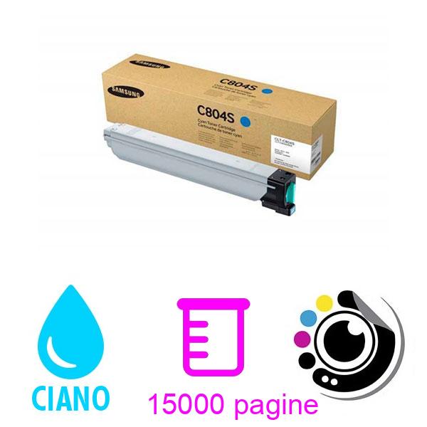 Toner Originale Samsung CLT-C804S Ciano SS546A