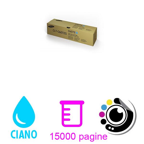 Toner Originale Samsung CLT-C6072S Ciano (SS537A)