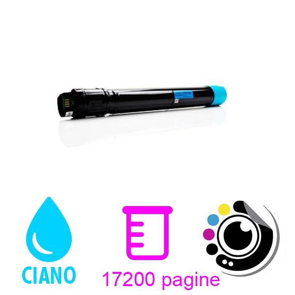 Toner compatibile Xerox Phaser 7800 Ciano 106R01566