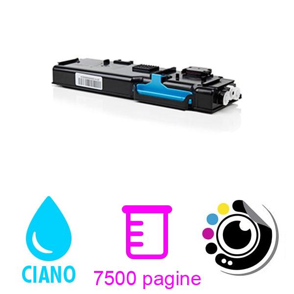 Toner compatibile Xerox Workcentre 6655 Ciano 106R02744